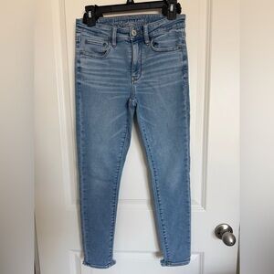American Eagle Outfitters Light Blue Skinny - High Rise Jeggings